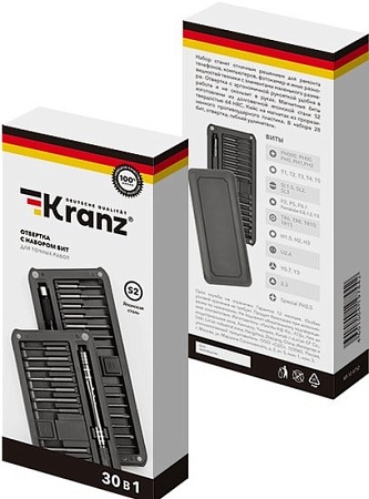 Набор бит Kranz KR-12-4752 (30 предметов)