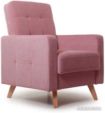 Интерьерное кресло Krones Тесей (велюр пыльной розы)