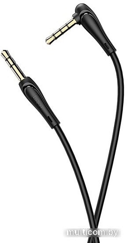 Кабель Hoco UPA15 3.5мм - 3.5мм с микрофоном (1 м, черный)