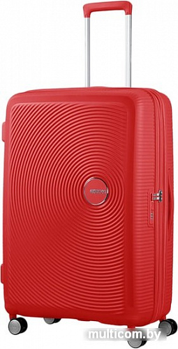 Чемодан-спиннер American Tourister SoundBox Coral Red 77 см