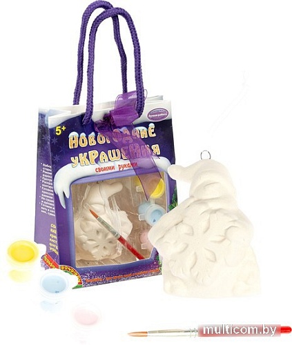 Набор для создания поделок/игрушек Bondibon Елочные украшения. Снеговичок ВВ1600-1