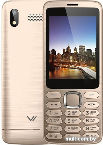 Мобильный телефон Vertex D570 (золотистый)