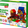 Конструктор BRAUBERG 663850 Kids Magnetic Mega Build Blocks-129 Построй дом