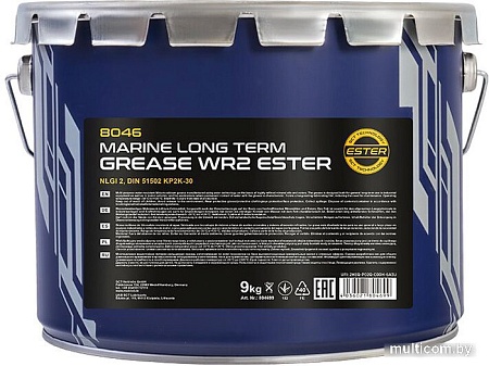 Mannol WR-2 Marine Long Term Grease 9 кг 8046