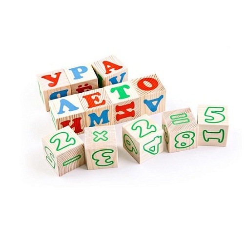 Кубики Томик Русский алфавит с цифрами 2222-2