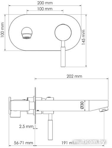 Смеситель Wasserkraft Main 4130