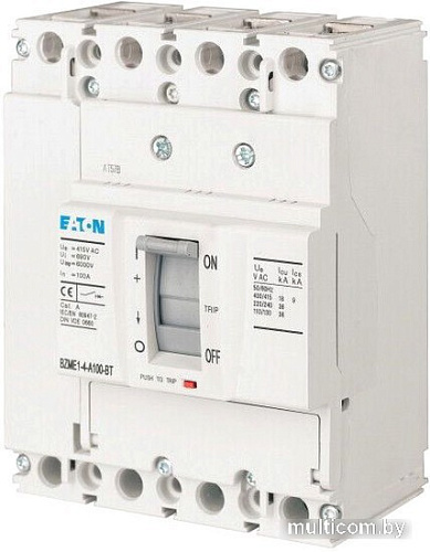 Выключатель автоматический Eaton BZMD1-A80-BT 80A 3P 15кА 109754