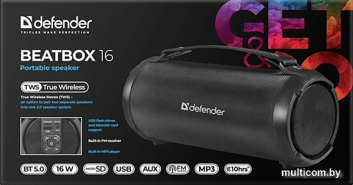 Беспроводная колонка Defender Beatbox 16