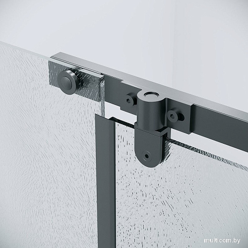 Душевой уголок Grossman Pragma 110x90x195 120.K33.03.1190.21.02 (черный матовый/стекло шиншилла)