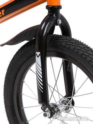 Детский велосипед Novatrack Juster 16 2020 165JUSTER.OR20 (оранжевый/черный)