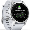 Умные часы Garmin Epix Pro Gen 2 Standard 42 мм (серебро/белый камень)