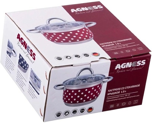 Кастрюля Agness Горошек 937-711