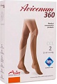 Чулки компрессионные Aries Avicenum 360 с резинкой и открытым носком 9999 (L, long)