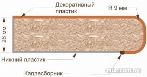 Угловая кухня Кортекс-мебель Корнелия Экстра 1.5x1.5м (дуб сонома/марсель)