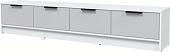 Тумба Интерлиния ТВ Концепт КТ-ТВ4-35 (серый/белый платинум)