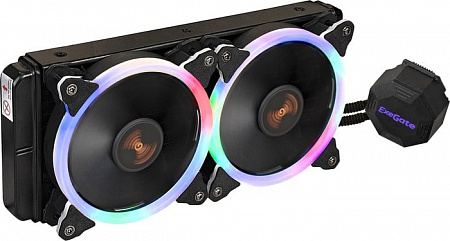 Кулер для процессора ExeGate BlackWater-240.PWM.RGB EX286160RUS