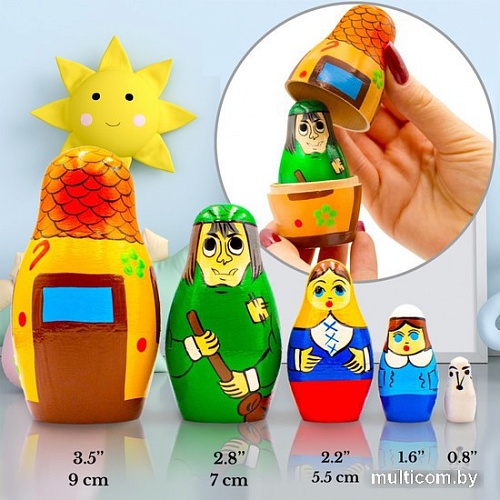 Развивающая игра Брестская Матрешка Гензель и Гретель (набор 5 шт)