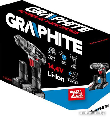 Дрель-шуруповерт GRAPHITE 58G215