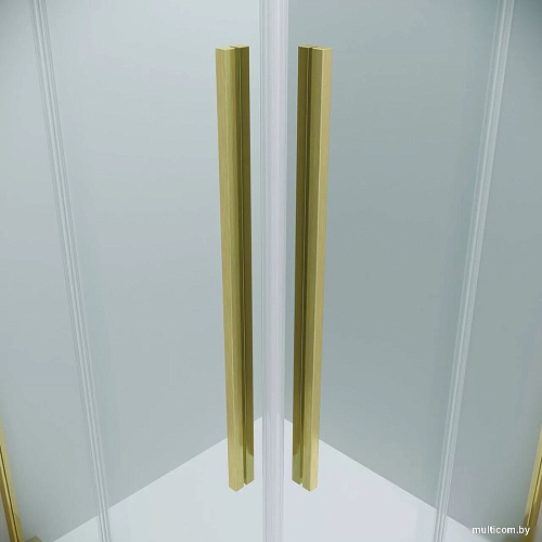 Душевой уголок Grossman Galaxy 110x90x195 300.K33.01.1190.32.00 (золото сатин/прозрачное стекло)
