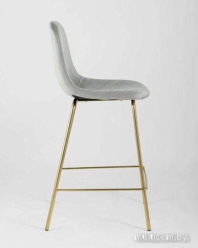 Стул Stool Group Валенсия SN полубарный OS-001CB HLR-18 (велюр серый/золотые ножки)