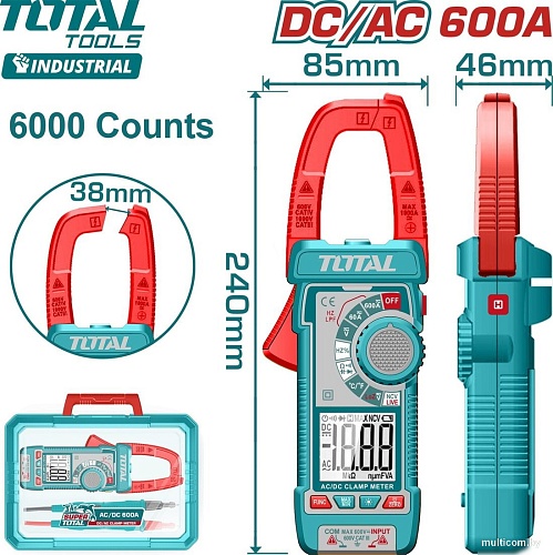 Токовые клещи Total TMT766002