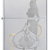 Зажигалка Zippo Satin Chrome Devilish Ace 48658