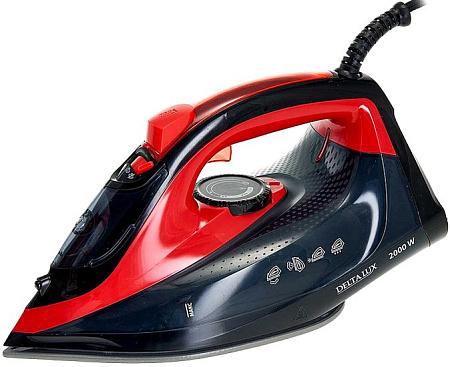 Утюг Delta LUX DE-3000 (черный/красный)