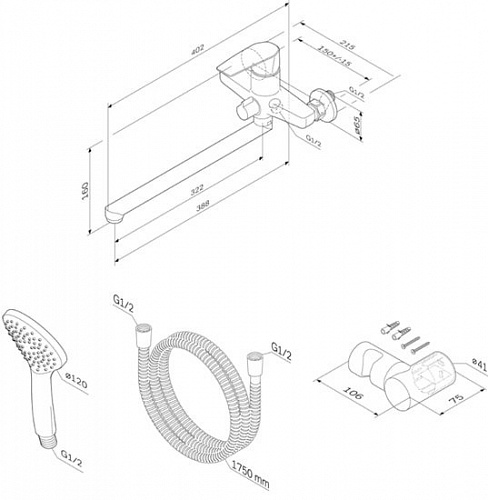 Смеситель AM.PM Gem F90A95000