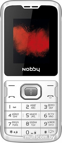 Мобильный телефон Nobby 110 (белый/серый)