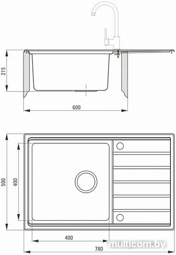 Кухонная мойка Deante Avior ZPA 0113