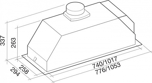 Кухонная вытяжка Falmec Design Gruppo Incasso 600 (70)