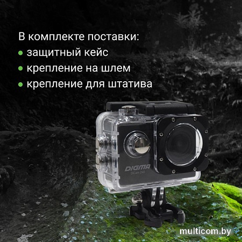 Экшен-камера Digma DiCam 240 (черный)