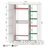 Шкаф распашной Кортекс-мебель Лагуна ШК05-02 правая консоль (венге/венге светлый)