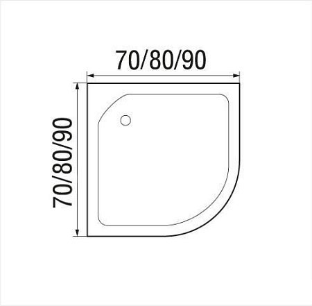 Душевой поддон River Wemor 70/24 C