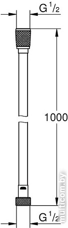 Душевой шланг Grohe Silverflex Longlife 26334000