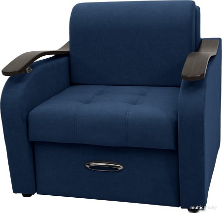 Кресло Сириус Лидер-2 НПБ 95x110 (Eva 22 велюр синий)