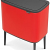 Brabantia Bo Touch Bin 3x11 л (пламенно-красный)