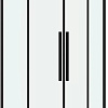 Душевая дверь Grossman Galaxy 80x195 1/2.K33.01.80.21.00 (черный матовый/прозрачное стекло)