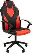 Игровое (геймерское) кресло CHAIRMAN Стандарт СТ-17 Гейм (экопремиум, черный/красный)