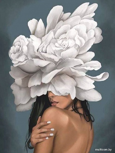 Картина Stamion Шляпка из пионов (40x60см)