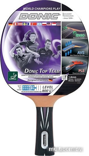 Ракетка для настольного тенниса Donic Schildkrot Top Team Level 800