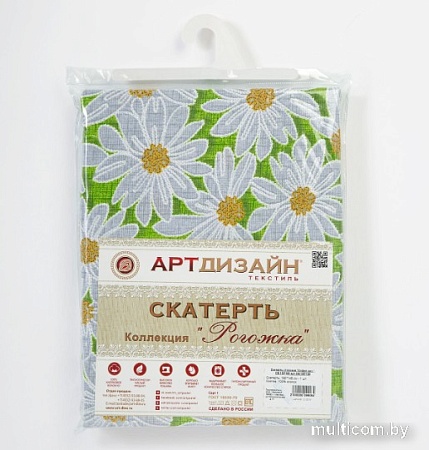 Скатерть АртПостель София зеленый 150x150