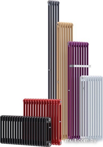 Стальной трубчатый радиатор Rifar TUB 2180-12-D1-AN (антрацит, нижнее односторонее подключение)