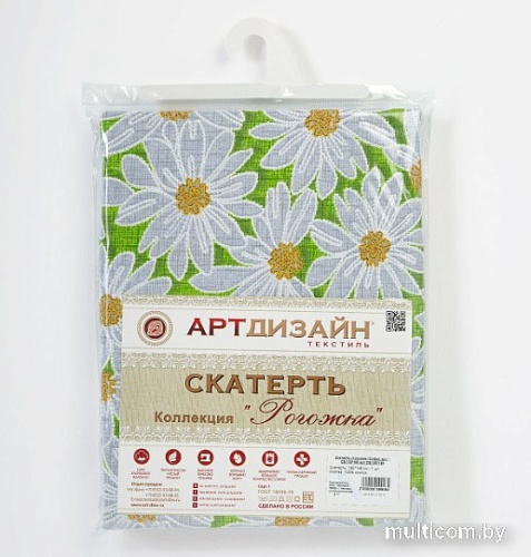 Скатерть АртПостель София зеленый 150x150