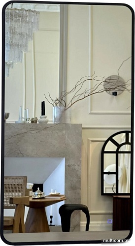 Зеркало с подсветкой eMZe Smartphone 50x100 LED.UV.SMART.50.100.CHE (черный)