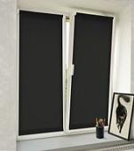 Рулонные шторы Delfa Сантайм Лен СРШ-01 МД2681 (34x170, черный)