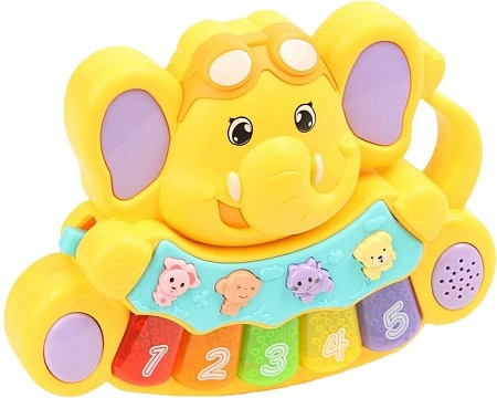 Интерактивная игрушка Mommy Love Слоненок 855-28A (желтый)