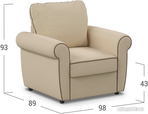 Интерьерное кресло Moon Trade Гамбург 123 002788 (бежевый)