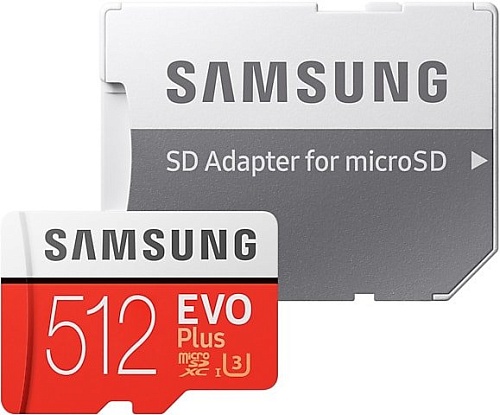 Карта памяти Samsung EVO Plus microSDXC 512GB + адаптер