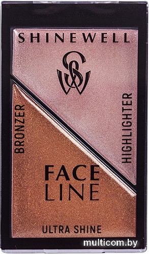 Скульптор Shinewell хайлайтер и бронзер для лица №2